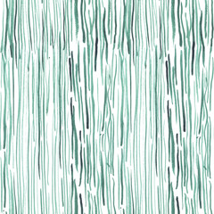 Hand drawn seamless watercolor pattern with seaweed for textile, ceramics, fabric, print, cards, wrapping - obrazy, fototapety, plakaty
