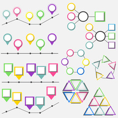 Vector illustration infographics collection