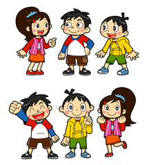 子供達ポーズ集