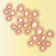 oil painting style molecules