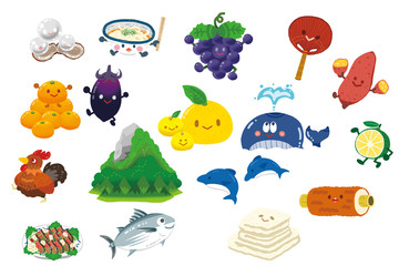 四国地方の名産品