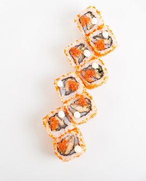 sushi with caviar 