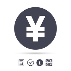 Obraz premium Yen sign icon. JPY currency symbol.