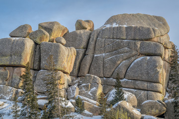granite rock formation in Vedauwoo Recreation Area