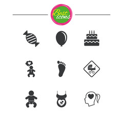 Pregnancy, maternity and baby care icons.