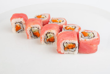 sushi with salmon