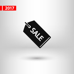 SALE tag icon, vector illustration. Flat design style 