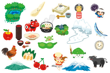 東北地方の名産品