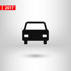 Car icon, vector illustration. Flat design style