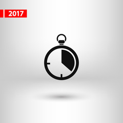 stopwatch  icon, vector illustration. Flat design style