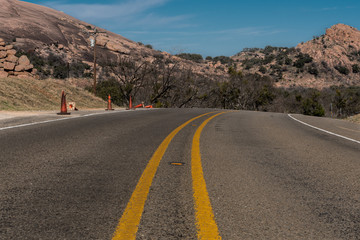 Curve of Road in Rural Texas