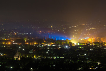 Fototapeta na wymiar Prambanan Temple in Midnight