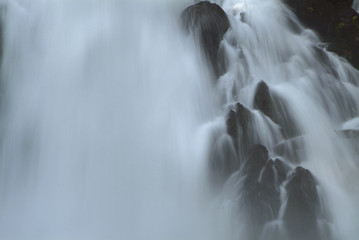 Fototapeta na wymiar Cascade Falls, near Petersburg, Alaska
