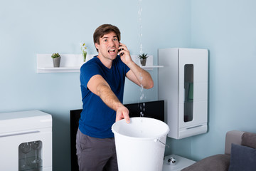 Man Calling Plumber
