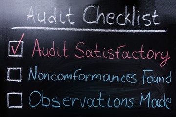 Audit Checklist On Blackboard