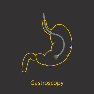 Gastroscopy Logo Vector Icon Design