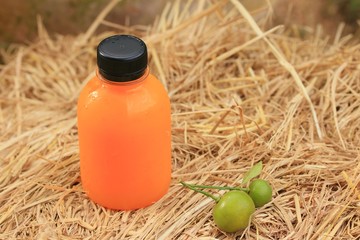 bottle of orange juice