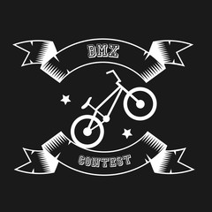 Fototapeta premium BMX contest logo. Vector Illustration