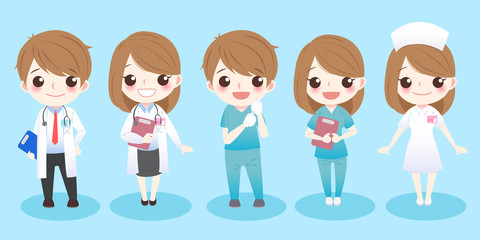 cute cartoon doctors
