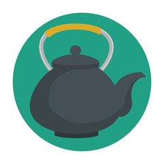 teapot classic isolated icon vector illustration design