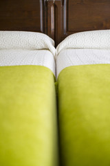 hotel bed detail