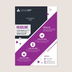 Corporate business annual report brochure flyer design. Leaflet cover presentation. Flier with Abstract geometric background. Modern publication poster magazine, layout template A4 flyer