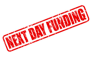 NEXT DAY FUNDING red stamp text