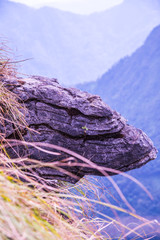 Mountain view of Phu Chi Fa at Chiangrai province