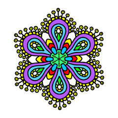 Mandala round ornament