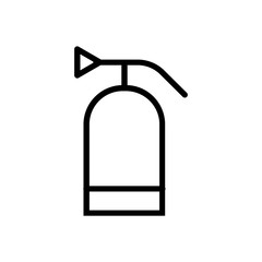 fire extinguisher line vector icon