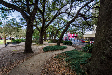 Downtown French Quarters in New Orleans, Louisiana on a Cloudy D