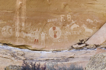 Ute Indian Petroglyphs at Sego Canyon, Utah