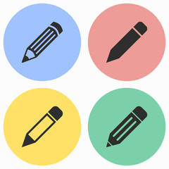 Pen icon set.