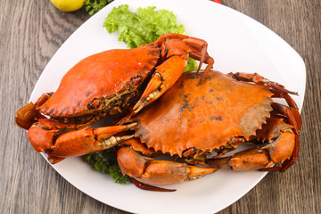 Boiled crab