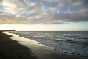 Abandoned Maspalomas Beach at Sunrise/ Spain