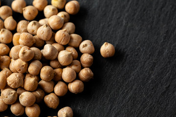 Macro shot of soybeans