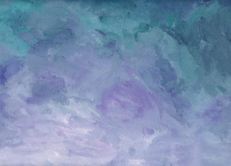 Acrylic purple/blue background structure suggests a upcoming sun