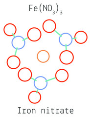 Iron nitrate FeN3O9 molecule