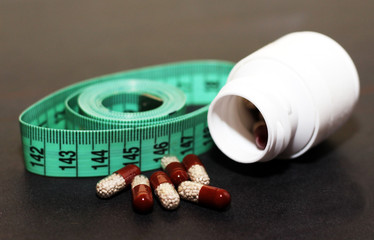 Tape measures and antibiotics or capsules