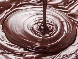Melted chocolate or chocolate glaze.