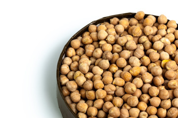 Soybeans isolated on white background