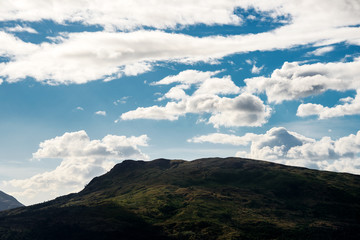 Fototapeta premium Hill under blue sky