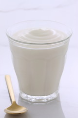 Vintage retro styling yogurt