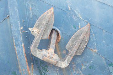 Old dutch ship with anchor