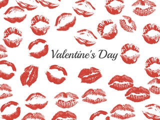 Beautiful postcard of love for Valentine's Day