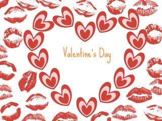 Nice postcard of love for Valentine's Day