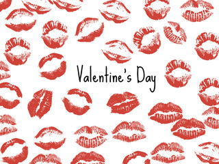 Beautiful postcard of love for Valentine's Day