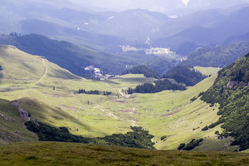 Landscape from Bucegi Mountains, part of Southern Carpathians in Romania