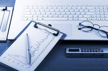 Business Objects in the office on the table