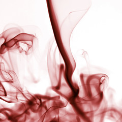 Abstract composition with smoke shapes